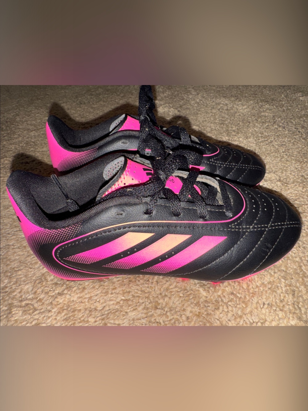 adidas goletto kids Black & Hot Pink Soccer cleats